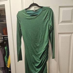 Green Long Sleeved Dress